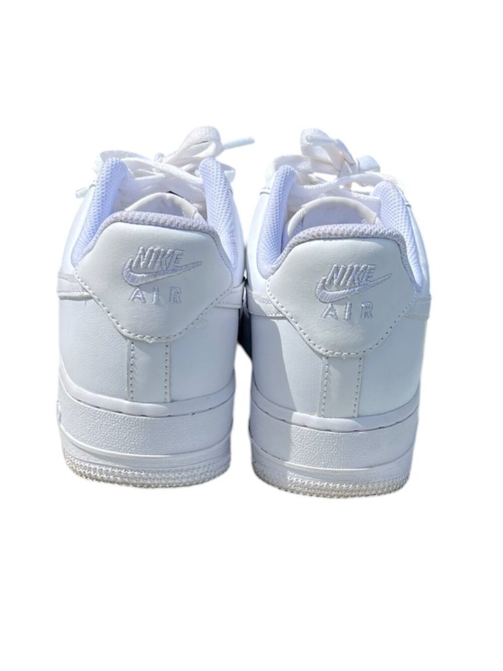 Nike Air Force 1 ’07 Low Triple White Sneakers Mens 8.5 Clean - Picture 6 of 8